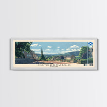 Load image into Gallery viewer, Cumbernauld, Scotland Panoramic Canvas Print, Cumbernauld, Scotland Painting, Scotland Art, Cumbernauld Travel Poster, Travel Art, Housewarming Gift