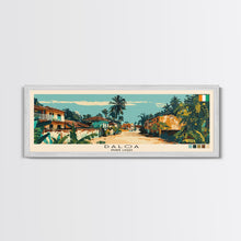 Load image into Gallery viewer, Daloa, Ivory Coast Panoramic Canvas Print, Daloa, Ivory Coast Painting, Ivory Coast Art, Daloa Travel Poster, Travel Art, Living Room Painting