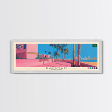 Load image into Gallery viewer, Dammam, Saudi Arabia Panoramic Canvas Print, Dammam, Saudi Arabia Painting, Saudi Arabia Art, Dammam Travel Poster, Travel Art, Vacation Gift