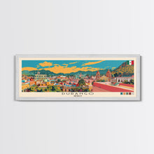 Load image into Gallery viewer, Durango, Mexico Panoramic Canvas Print, Durango, Mexico Painting, Mexico Art, Durango Travel Poster, Travel Art, Guest Room Painting