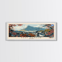 Load image into Gallery viewer, East Kilbride, Scotland Panoramic Canvas Print, East Kilbride, Scotland Painting, Scotland Art, East Kilbride Travel Poster, Travel Art, Housewarming Gift