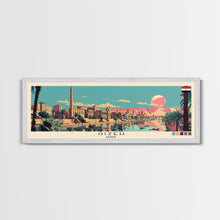 Carregar imagem no visualizador da galeria, Gizeh, Egypt Panoramic Canvas Print, Gizeh, Egypt Painting, Egypt Art, Gizeh Travel Poster, Travel Art, Vacation Gift