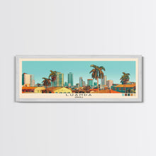 Load image into Gallery viewer, Luanda, Angola Panoramic Canvas Print, Luanda, Angola Painting, Angola Art, Luanda Travel Poster, Travel Art, Vacation Gift