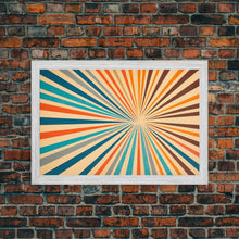 Carregar imagem no visualizador da galeria, Mid Century Modern Art - Panoramic Canvas Print - Retro Loft Art - Large Wall Art Painting - Geometric Abstract Art - MCM Art