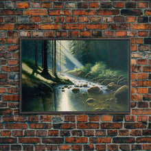 Cargar imagen en el visor de la galería, Colorful Watercolor Art, Framed Canvas Print, unique wall art, framed wall art, Landscape watercolor