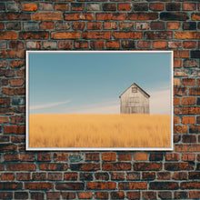 Load image into Gallery viewer, Liminal Spaces, Rustic Farmhouse Wall Decor, Teal Gray Barn Landscape Art Print or Canvas, Country Living Room Wall Decor, Liminal Art
