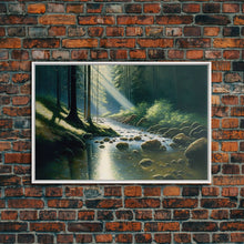 Cargar imagen en el visor de la galería, Colorful Watercolor Art, Framed Canvas Print, unique wall art, framed wall art, Landscape watercolor