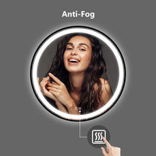 Carregar imagem no visualizador da galeria, 4 in 1 Blacklit Framed Round LED Bathroom Mirror