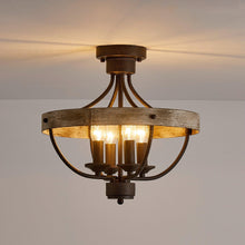Carregar imagem no visualizador da galeria, 4-Light Industrial Ceiling Light