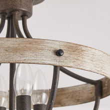 Carregar imagem no visualizador da galeria, 4-Light Industrial Ceiling Light