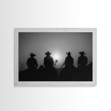 Load image into Gallery viewer, Cowboy Prints Framed Wall Art, Western Decor, Black and White Photography, Western Decor, Wild West Art, Cowboy Art, Wild West Art Print