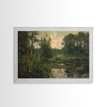 Load image into Gallery viewer, Early American Landscape Painting Framed Canvas Print | Oil Painting Print | Metal Art | Landscape Painting | Living Room Art | Home Decor
