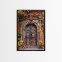 Cargar imagen en el visor de la galería, Change2 Indian Wall Art, Colorful Indian Doors, Framed Canvas Print, Painting Print, Traditional Hindu Architecture, Ready To Hang