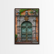 Cargar imagen en el visor de la galería, Change23 Hacienda Architecture Framed Canvas Print, Mexican Wall Art, Art of Mexico, Original Artwork, Wood Framed Ready To Hang
