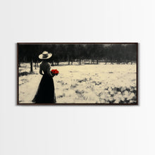 Carregar imagem no visualizador da galeria, Framed Canvas Print misty forest pathway surrounded by vibrant autumn foliage, serene landscape wall art for fall or rustic home decor