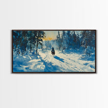 Load image into Gallery viewer, Cowboy And Cattle In Autumn Framed Canvas Print Tall Art Fall Country Landscape Western Home Decor Rustic Farmhouse Wall Art Autumn Gift