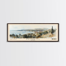 Load image into Gallery viewer, Ahtopol, Bulgaria Watercolor Beach Print, Vacation Gift, Bulgaria Wall Art, Beach Painting, Beach Decor, Beach Painting