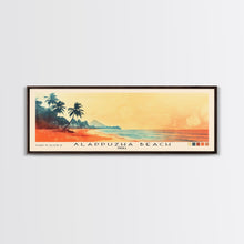 Load image into Gallery viewer, Alappuzha Beach, India Watercolor Print, Vacation Gift, India Wall Art, Beach Painting, Beach Decor, Large Wall Art, Wood Frame Art