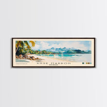 Load image into Gallery viewer, Anse Marron, Seychelles Watercolor Print, Vacation Gift, Seychelles Wall Art, Beach Painting, Beach Decor, Large Wall Art, Wood Frame Art
