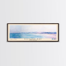Load image into Gallery viewer, Botany Bay, United Kingdom Watercolor Print, Vacation Gift, United Kingdom Wall Art, Beach Painting, Beach Decor, Large Wall Art, Wood Frame Art
