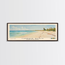 Carregar imagem no visualizador da galeria, Cabbage Beach, Paradise Island, Bahamas Watercolor Beach Print, Vacation Gift, Paradise Island, Bahamas Wall Art, Framed Canvas Print, Framed Beach Painting