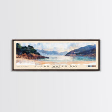 Cargar imagen en el visor de la galería, Clear Water Bay, Hong Kong Watercolor Beach Print, Vacation Gift, Hong Kong Wall Art, Framed Canvas Print, Framed Beach Painting
