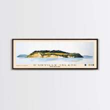 Load image into Gallery viewer, D’Urville Island, New Zealand Watercolor Beach Print, Vacation Gift, New Zealand Wall Art, Framed Canvas Print, Framed Beach Painting
