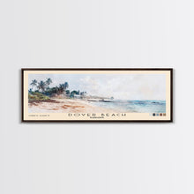 Load image into Gallery viewer, Dover Beach, Barbados Watercolor Beach Print, Vacation Gift, Barbados Wall Art, Framed Canvas Print, Framed Beach Painting