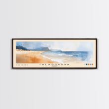 Load image into Gallery viewer, Falassarna, Greece Watercolor Beach Print, Vacation Gift, Greece Wall Art, Beach Painting, Beach Decor, Beach Painting