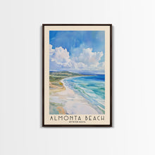 Load image into Gallery viewer, Almonta Beach, Australia Watercolor Beach Print, Vacation Gift, Australia Wall Art, Framed Canvas Print, Framed Beach Painting