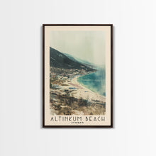 Load image into Gallery viewer, Altinkum Beach, Turkey Watercolor Beach Print, Vacation Gift, Turkey Wall Art, Beach Painting, Beach Decor, Beach Painting