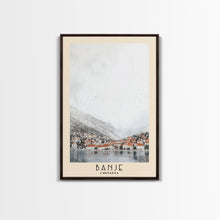 Load image into Gallery viewer, Banje, Croatia Watercolor Print, Vacation Gift, Croatia Wall Art, Beach Painting, Beach Decor, Large Wall Art, Wood Frame Art