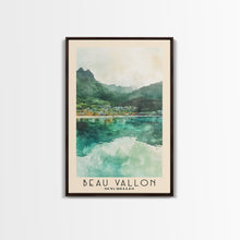Load image into Gallery viewer, Beau Vallon, Seychelles Watercolor Beach Print, Vacation Gift, Seychelles Wall Art, Beach Painting, Beach Decor, Beach Painting