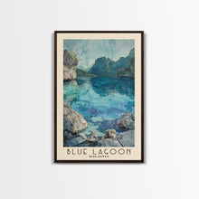 Load image into Gallery viewer, Blue Lagoon, Malasyia Watercolor Beach Print, Vacation Gift, Malasyia Wall Art, Beach Painting, Beach Decor, Beach Painting