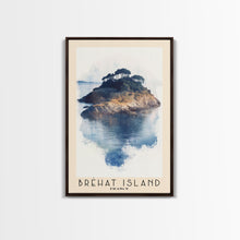 Load image into Gallery viewer, Bréhat Island, France Watercolor Beach Print, Vacation Gift, France Wall Art, Beach Painting, Beach Decor, Beach Painting