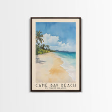 Load image into Gallery viewer, Cane Bay Beach, US Virgin islands Watercolor Beach Print, Vacation Gift, US Virgin islands Wall Art, Beach Painting, Beach Decor, Beach Painting