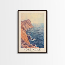 Load image into Gallery viewer, Cole Cole, Chile Watercolor Beach Print, Vacation Gift, Chile Wall Art, Beach Painting, Beach Decor, Beach Painting