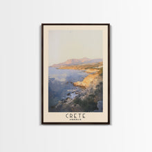 Load image into Gallery viewer, Crete, Greece Watercolor Beach Print, Vacation Gift, Greece Wall Art, Beach Painting, Beach Decor, Beach Painting