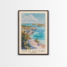 Load image into Gallery viewer, Elbow Cay, Abaco Islands, Bahamas Watercolor Beach Print, Vacation Gift, Bahamas Wall Art, Beach Painting, Beach Decor, Beach Painting