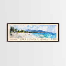Load image into Gallery viewer, Frederiksted Beach, US Virgin islands Watercolor Beach Print, Vacation Gift, US Virgin islands Wall Art, Beach Painting, Beach Decor, Beach Painting