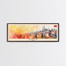 Load image into Gallery viewer, Bursa Turkey Travel Print Wall Art, Panoramic City Art, Travel Art, Wall Decor, Vacation Gift, Framed Canvas Print Or Metal Art