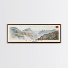 Load image into Gallery viewer, Rio Tinto Panoramic Travel Poster, Framed Canvas Print or Metal Wall Art, Travel Art, Home Decor, Panoramic Painting, Midcentury Art