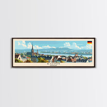 Load image into Gallery viewer, Bonn Germany Travel Print Wall Art, Panoramic City Art, Travel Art, Wall Decor, Vacation Gift, Framed Canvas Print Or Metal Art
