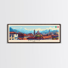 Load image into Gallery viewer, Braila Romania Travel Art, City Art, Framed Canvas Print or Metal Wall Art, Europe Travel Poster, Panoramic Wall Art, Extra Wide Wall Art