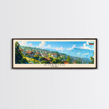Load image into Gallery viewer, Dobrich Bulgaria Travel Art, City Art, Framed Canvas Print or Metal Wall Art, Europe Travel Poster, Panoramic Wall Art, Extra Wide Wall Art