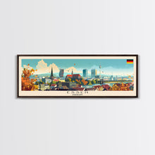 Load image into Gallery viewer, Essen Germany Travel Print Wall Art, Panoramic City Art, Travel Art, Wall Decor, Vacation Gift, Framed Canvas Print Or Metal Art