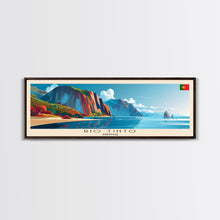 Load image into Gallery viewer, Rio Tinto Panoramic Travel Poster, Framed Canvas Print or Metal Wall Art, Travel Art, Home Decor, Panoramic Painting, Midcentury Art