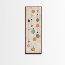 Carregar imagem no visualizador da galeria, Abstract Hanging Lanterns On A Rustic Background – Framed Canvas Print With Skinny Art And Tall Art In Ukiyo-E Art And Japanese Style Art