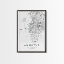 Carregar imagem no visualizador da galeria, Albuquerque Street Map, New Mexico Map,Man Cave Wall Art, City Map Print, Minimalist, Modern Art, Wall Art, Canvas Print, Canvas Wall Art