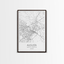 Load image into Gallery viewer, Augusta Street Map, Georgia Map, City Map Art, Dorm Wall Art, Adventure Wall Art, Minimalist Art, Wall Art, Canvas Print, Canvas Wall Art